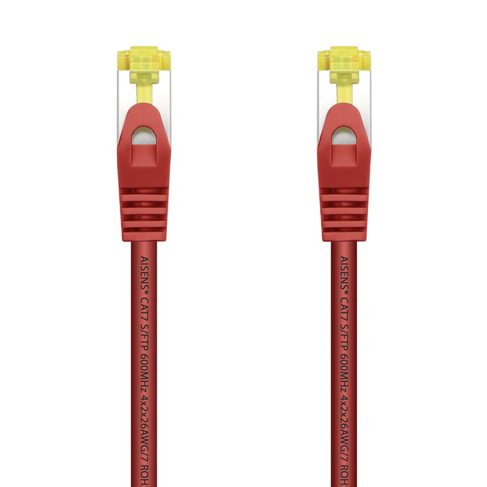 AISENS - CABLE DE RED LATIGUILLO RJ45 LSZH CAT.7 600 MHZ S/FTP PIMF AWG26, ROJO, 0.5M AISENS - CABLE DE RED LATIGUILLO RJ45 LSZH CAT.7 600 MHZ S/FTP PIMF AWG26, ROJO, 0.5M