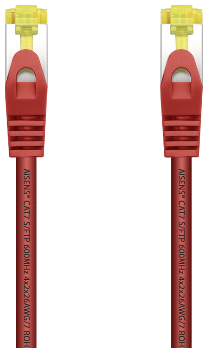 Aisens Cable de Red Cat.7 S/FTP PIMF AWG26 0.5m Rojo