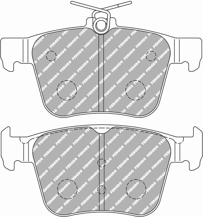 Ferodo FCP4697H Pastillas de Freno DS2500 - Compuesto Fast Road/Trackday para Uso Deportivo en Carretera y Circuito