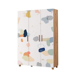 Hanah Home Armario Hedera Pied Pino Atlántico Blanco 120x189x48 cm Tablero Melamina