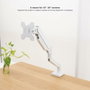 Tooq Soporte de Mesa para Monitor DB1334TNR-W, 13-34 pulgadas, Blanco