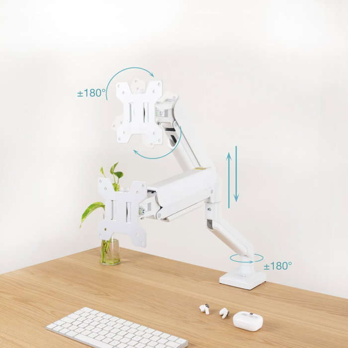 Tooq Soporte de Mesa para Monitor DB1334TNR-W, 13-34 pulgadas, Blanco