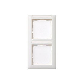 GIRA Marco Standard 55 para 2 mecanismos, Blanco, Vertical GIRA Marco Standard 55 para 2 mecanismos, Blanco, Vertical