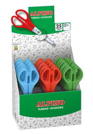Tijeras Escolares Clipper Expositor De 25