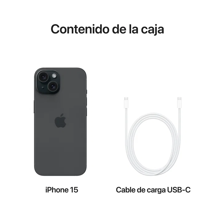 Apple iPhone 15 256GB Negro