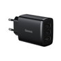 BASEUS Compact Charger 3U 17W EU Black CCXJ020101
