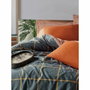 Aucune Juego de cama de algodón Canela con funda nórdica y 2 fundas de almohada