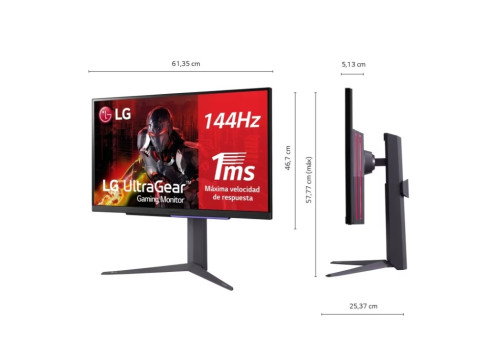 LG UltraGear 27GR93U-B 27 pulg. 4K IPS 144Hz 1ms Negro LG UltraGear 27GR93U-B 27 pulg. 4K IPS 144Hz 1ms Negro