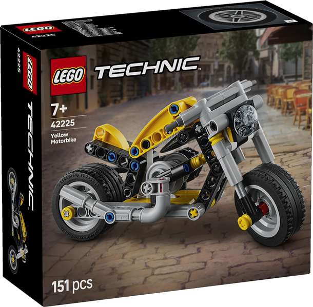 Lego Technic Juego de Construcción Moto Amarilla - Para niños de 6 años en adelante