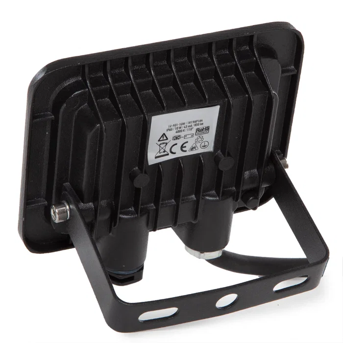 LL Proyector LED SLIM 10W 900Lm 4000K IP65 40000h para Exterior e Interior - Foco Direccional con Precableado [LL-17-1011-01]