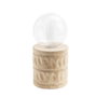 DKD Home Decor Decoración Luminosa LED Madera Natural 8x8x17 cm