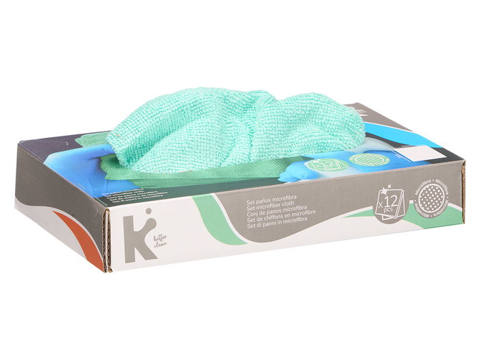 Arte Regal Set 12 Paños Microfibra Menta 30 x 23 cm (Set de 12)