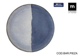 Inde Bajo Plato DENIM Monaco Brillo ø32.5cm (Pack de 6)探索