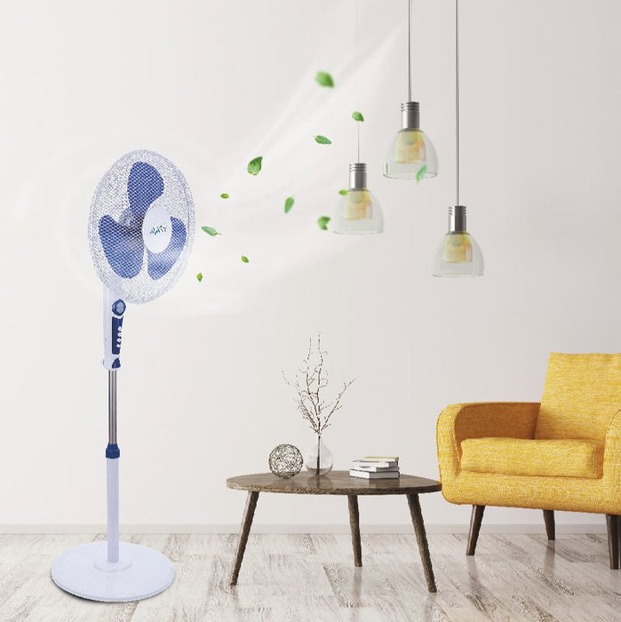 AVANT Ventilador de Pie 16" (40 cm), 45W, con Base Redonda