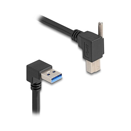 DeLOCK Cable USB 3.2 Gen 1 de 1 m con conectores angulares de 90° Negro DeLOCK Cable USB 3.2 Gen 1 de 1 m con conectores angulares de 90° Negro
