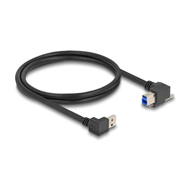 DeLOCK Cable USB 3.2 Gen 1 de 1 m con conectores angulares de 90° Negro DeLOCK Cable USB 3.2 Gen 1 de 1 m con conectores angulares de 90° Negro