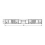 WAGO 770-113 Conector de 3 polos con carcasa de alivio de tensión, negro