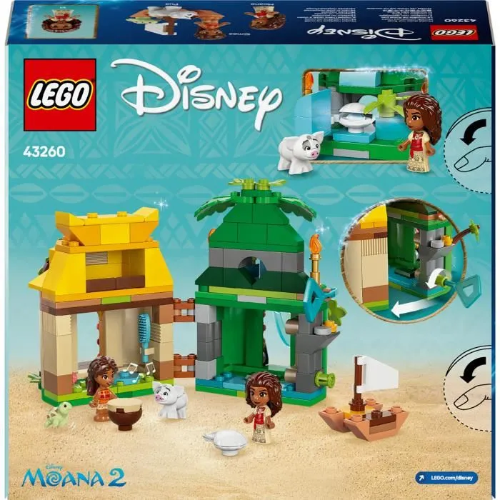 LEGO Disney Diversión en la Isla con Vaiana 43260 de micromundo construible de dos caras con personajes en miniatura LEGO Disney Diversión en la Isla con Vaiana 43260 de micromundo construible de dos caras con personajes en miniatura