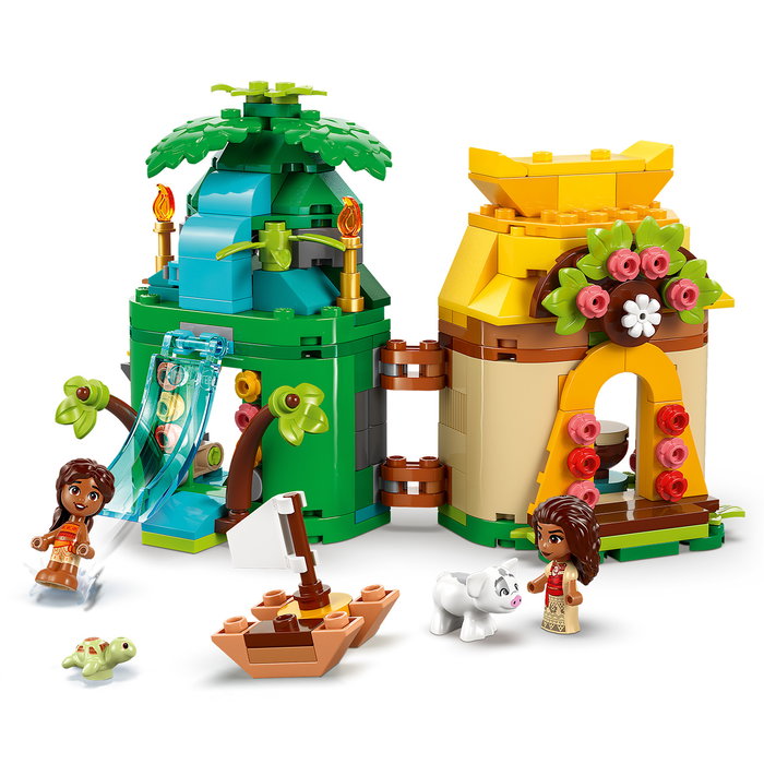 LEGO 43260 Set de Construcción Diversión en la Isla con Vaiana, Juguetes de Construcción LEGO Disney Princess para Niños +5 Años