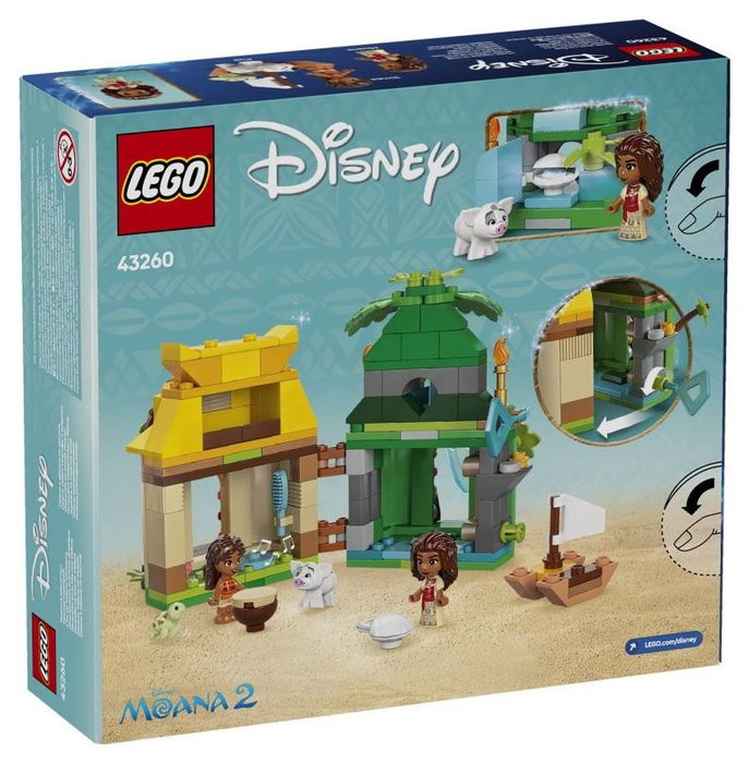 LEGO Disney Diversión en la Isla con Vaiana 43260 de micromundo construible de dos caras con personajes en miniatura LEGO Disney Diversión en la Isla con Vaiana 43260 de micromundo construible de dos caras con personajes en miniatura