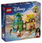 LEGO Disney Diversión en la Isla con Vaiana 43260 de micromundo construible de dos caras con personajes en miniatura