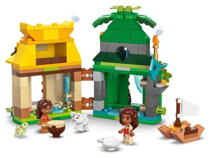 LEGO Disney Diversión en la Isla con Vaiana 43260 de micromundo construible de dos caras con personajes en miniatura LEGO Disney Diversión en la Isla con Vaiana 43260 de micromundo construible de dos caras con personajes en miniatura