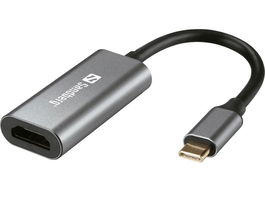 Sandberg Cable Adaptador USB-C a HDMI 4K/60 Hz para Conectar Monitor Externo, TV o Proyector