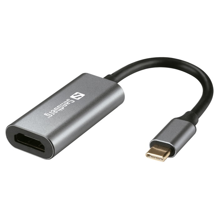 Sandberg USB-C to HDMI Link 4K/60 Hz Aluminio/Blanco Sandberg USB-C to HDMI Link 4K/60 Hz Aluminio/Blanco
