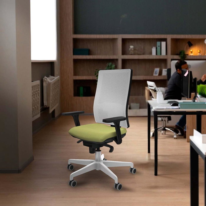 PIQUERAS Y CRESPO Silla de oficina Horna Verde petróleo y Gris