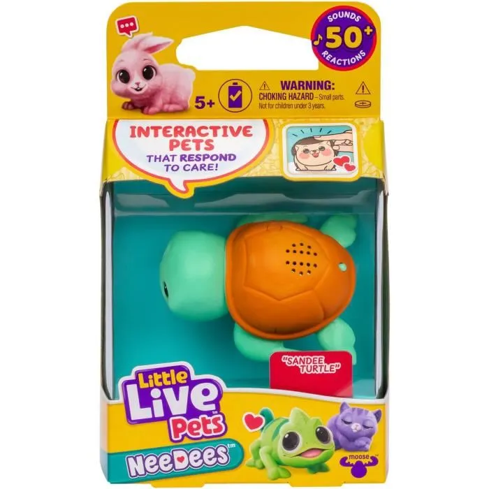 Moose Toys MOO0630996266533 Lil' Needees Little Live Pets Animales de bolsillo interactivos con sonidos y reacciones Moose Toys MOO0630996266533 Lil' Needees Little Live Pets Animales de bolsillo interactivos con sonidos y reacciones