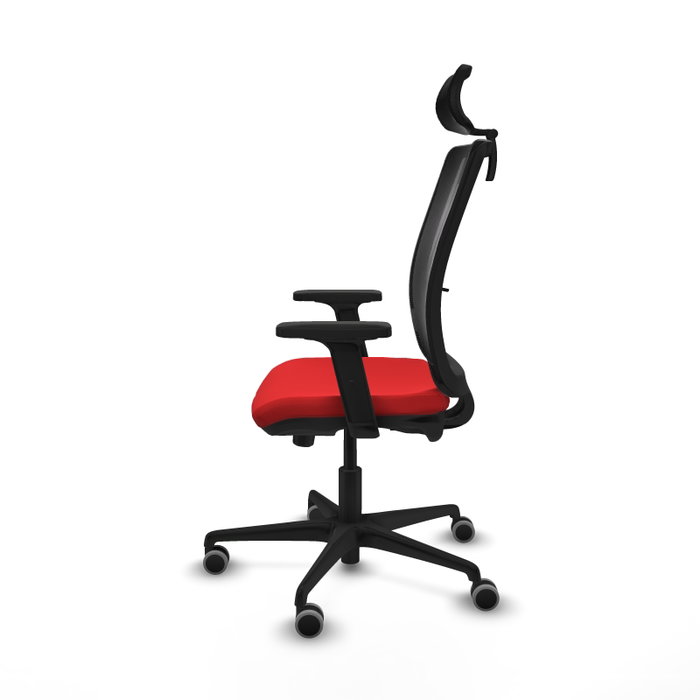 PIQUERAS Y CRESPO Silla de oficina Haches Rojo/Negro con mecanismo Sincro/Traslack PIQUERAS Y CRESPO Silla de oficina Haches Rojo/Negro con mecanismo Sincro/Traslack