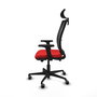 PIQUERAS Y CRESPO Silla de oficina Haches Rojo/Negro con mecanismo Sincro/Traslack