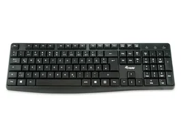 Equip Teclado de Oficina 245212 USB QWERTY Portugués Negro