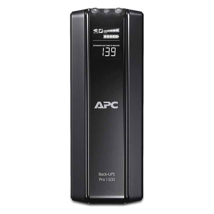 APC Back-UPS Pro 1500 BR1500GI SAI línea interactiva 1500VA / 865W con onda sinusoidal, regulación AVR, 10 salidas, LCD