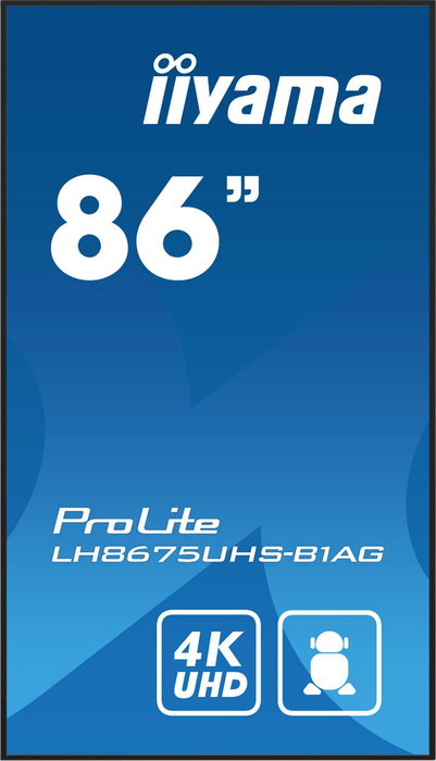 iiyama LH8675UHS-B1AG Digital Signage 86 pulgadas 4K UHD Android 11