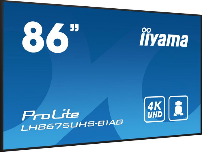 iiyama LH8675UHS-B1AG Digital Signage 86 pulgadas 4K UHD Android 11
