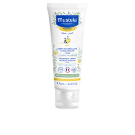 Mustela Crema Facial Nutritiva al Cold Cream 40 ml, Hidratante y Protectora para Piel Seca desde el Nacimiento