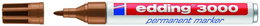 EDDING 3000 Marcador Permanente Cónico Ocre (Set de 10)