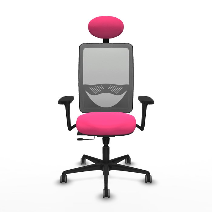 PIQUERAS Y CRESPO Silla de oficina Zulema Rosa y Gris PIQUERAS Y CRESPO Silla de oficina Zulema Rosa y Gris