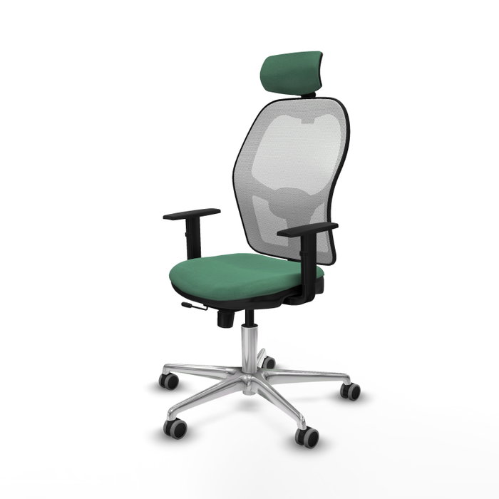 PIQUERAS Y CRESPO Silla de oficina Jorquera Verde esmeralda y Blanco