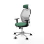 PIQUERAS Y CRESPO Silla de oficina Jorquera Verde esmeralda y Blanco