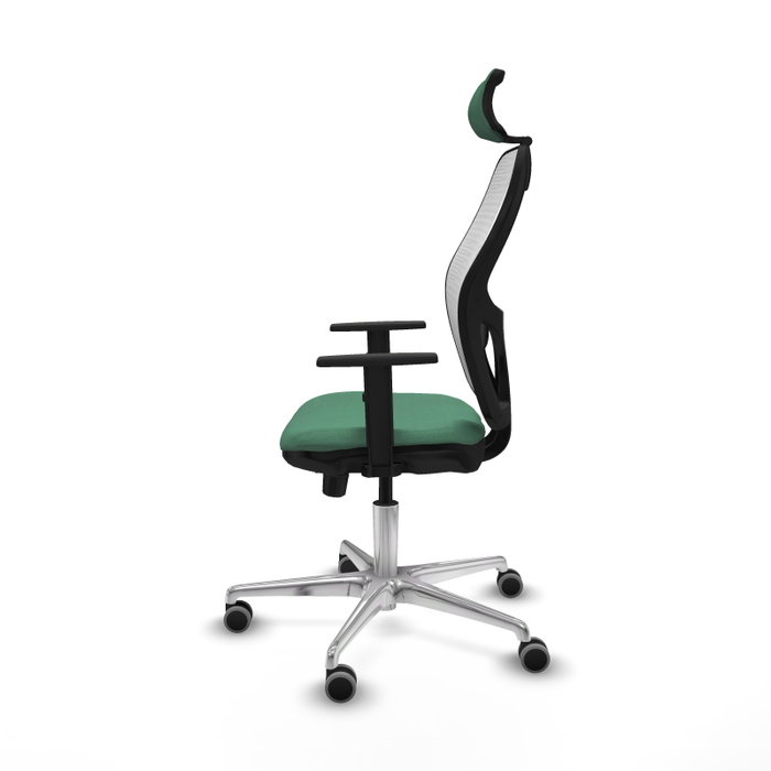PIQUERAS Y CRESPO Silla de oficina Jorquera Verde esmeralda y Blanco