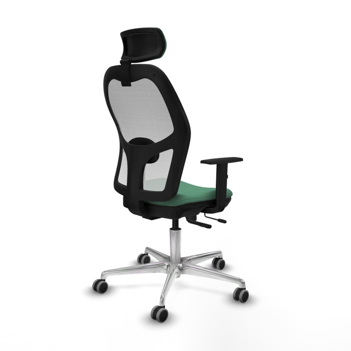 PIQUERAS Y CRESPO Silla de oficina Jorquera Verde esmeralda y Blanco