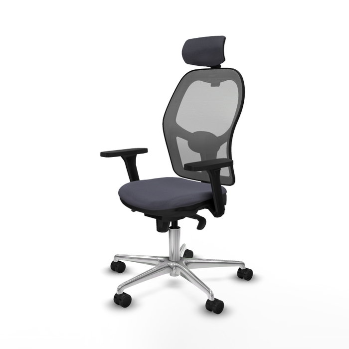 PIQUERAS Y CRESPO Silla de oficina Jorquera Gris con mecanismo Sincro y brazos 3D PIQUERAS Y CRESPO Silla de oficina Jorquera Gris con mecanismo Sincro y brazos 3D