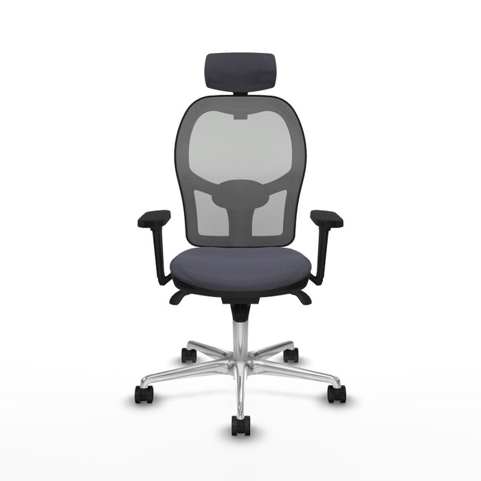 PIQUERAS Y CRESPO Silla de oficina Jorquera Gris con mecanismo Sincro y brazos 3D PIQUERAS Y CRESPO Silla de oficina Jorquera Gris con mecanismo Sincro y brazos 3D