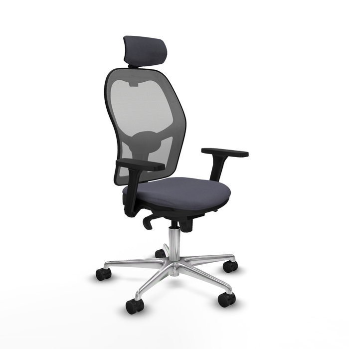 PIQUERAS Y CRESPO Silla de oficina Jorquera Gris con mecanismo Sincro y brazos 3D PIQUERAS Y CRESPO Silla de oficina Jorquera Gris con mecanismo Sincro y brazos 3D