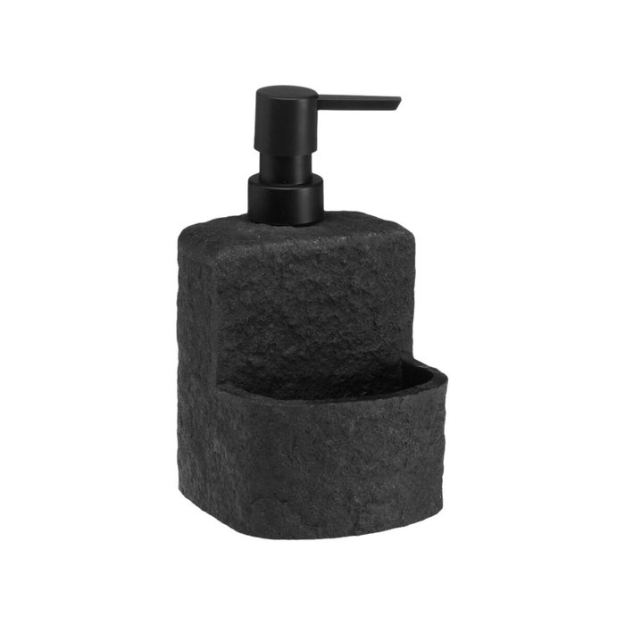 Dispensador de Jabón Versa Viti Gris Resina Cerámica 10,2 X 17,5 X 11,5 CM