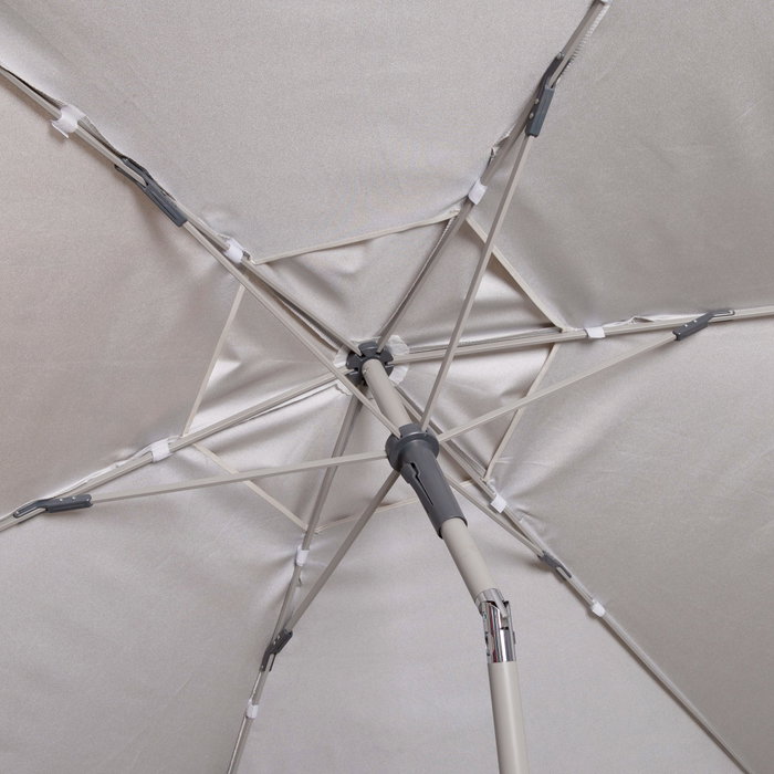 Aktive Sombrilla de jardín hexagonal antracita reclinable UV50