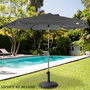 Aktive Sombrilla de jardín hexagonal antracita reclinable UV50