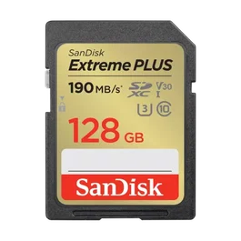 SanDisk Extreme Plus Tarjeta de Memoria Flash 128GB UHS-I U3 Clase 10 SDXC UHS-I